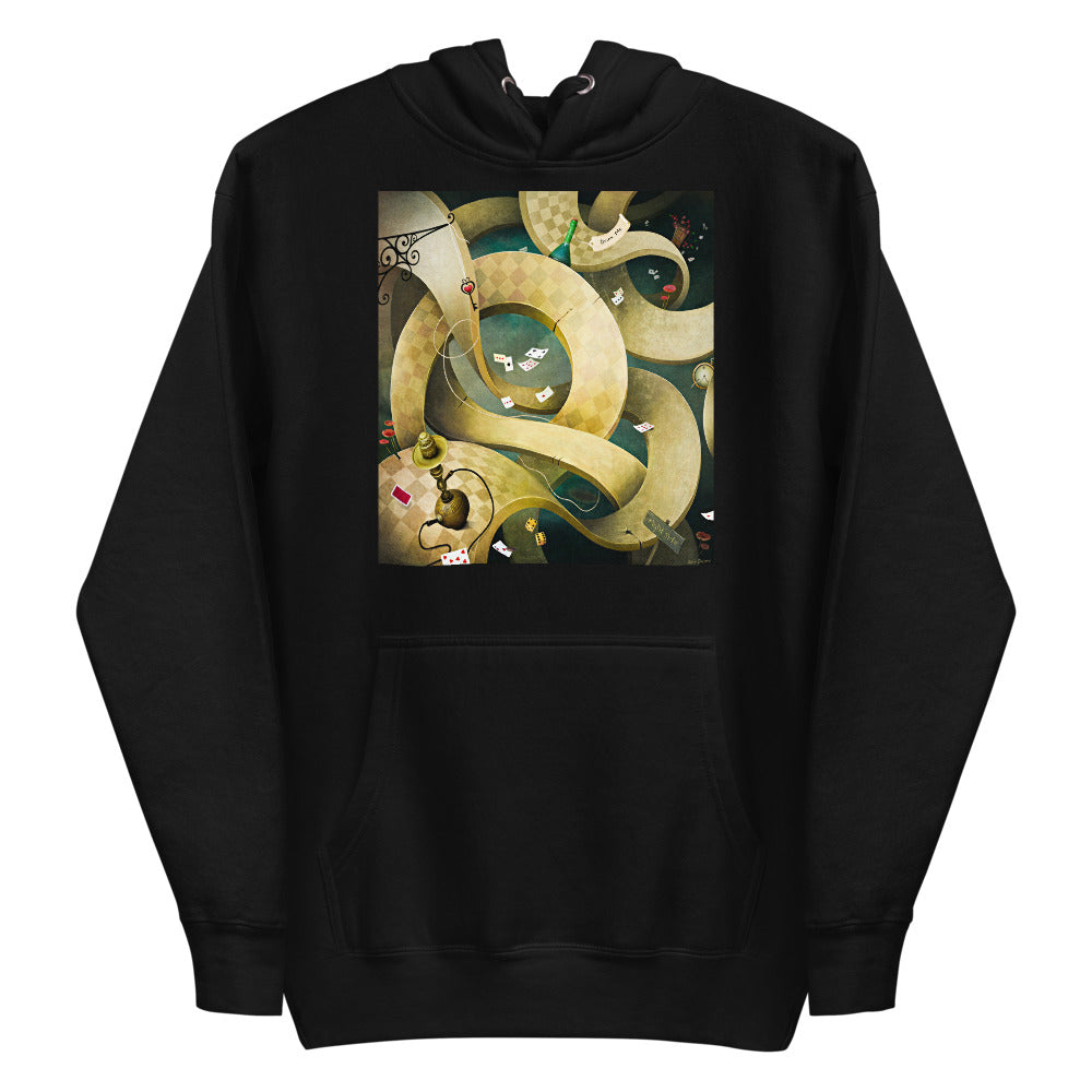 Premium Pullover Hoodie - Wonderland Hookah - Ronz-Design-Unique-Apparel