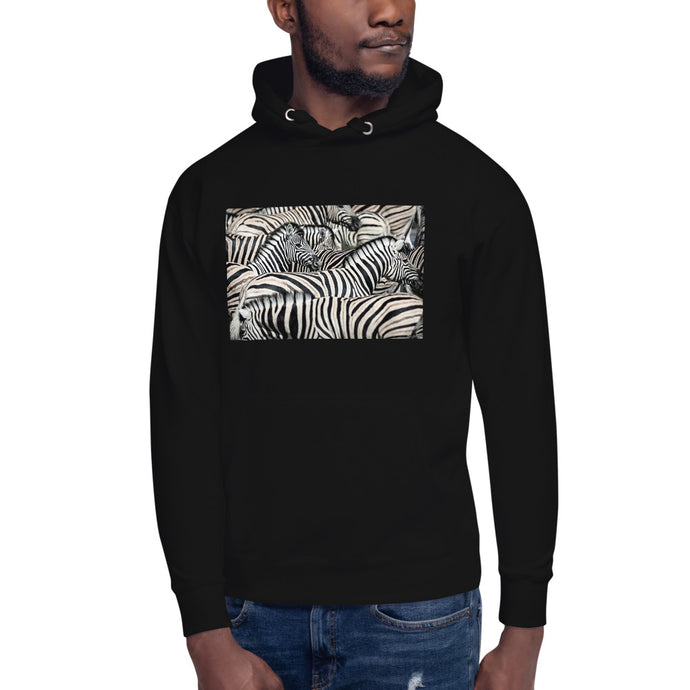 Premium Pullover Hoodie - Sharp Dressed Zebras - Ronz-Design-Unique-Apparel