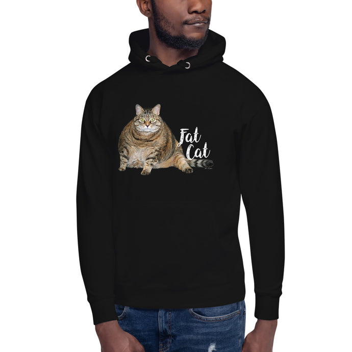 Premium Pullover Hoodie - Fat Cat - Ronz-Design-Unique-Apparel