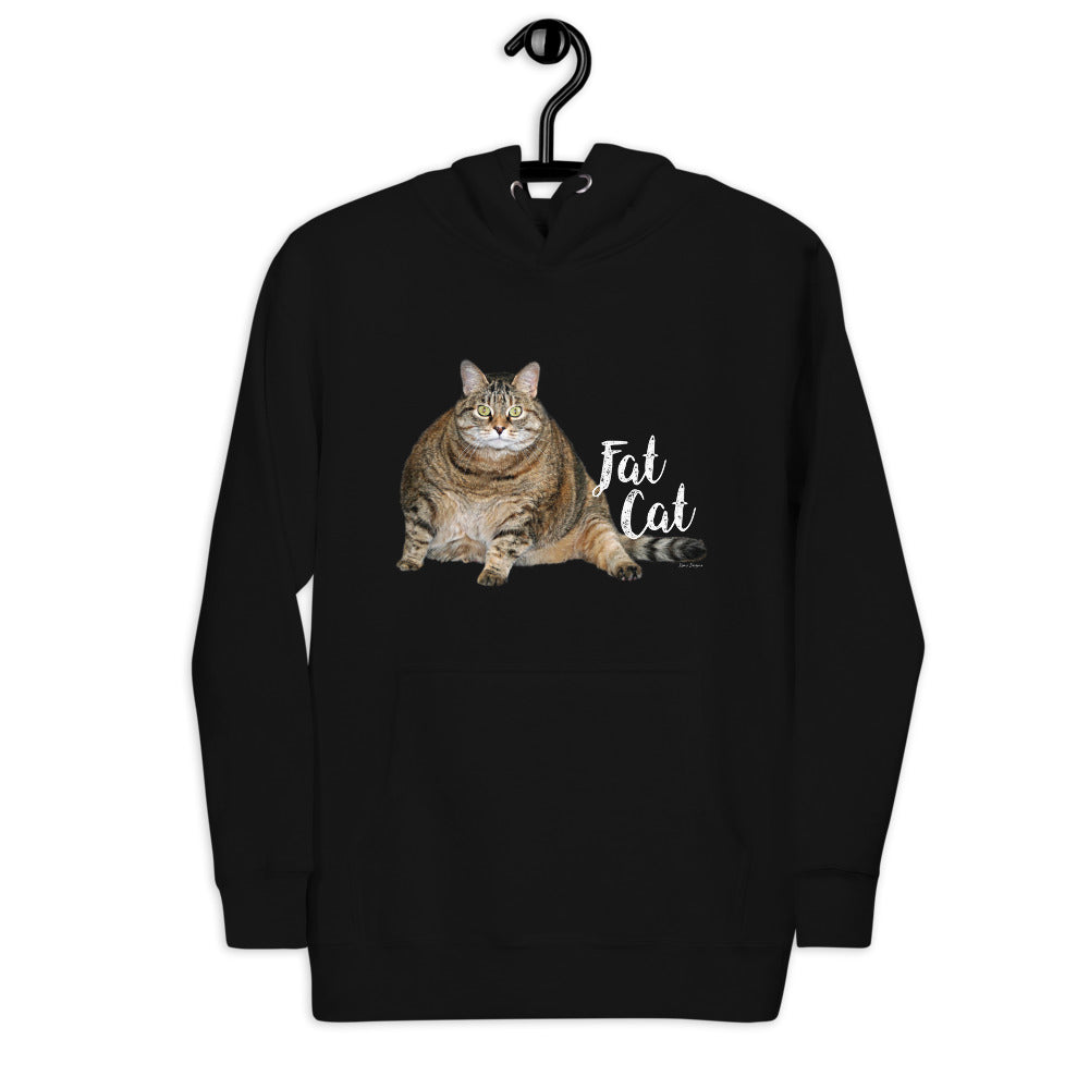 Premium Pullover Hoodie - Fat Cat - Ronz-Design-Unique-Apparel