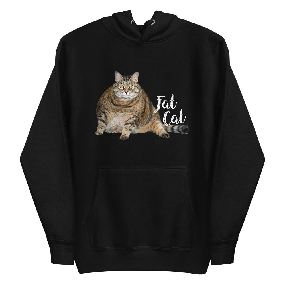 Premium Pullover Hoodie - Fat Cat - Ronz-Design-Unique-Apparel