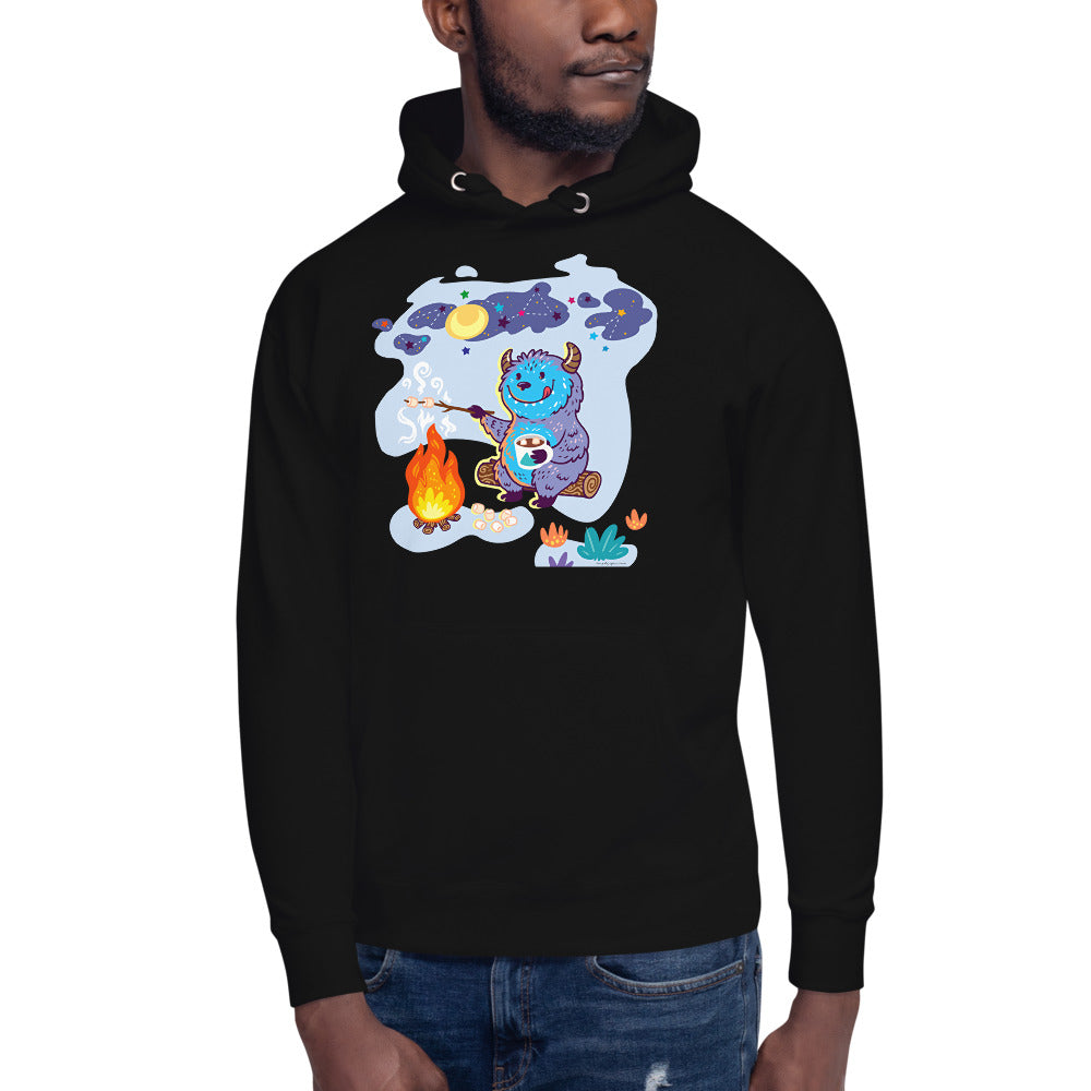Premium Pullover Hoodie - Yeti Campfire
