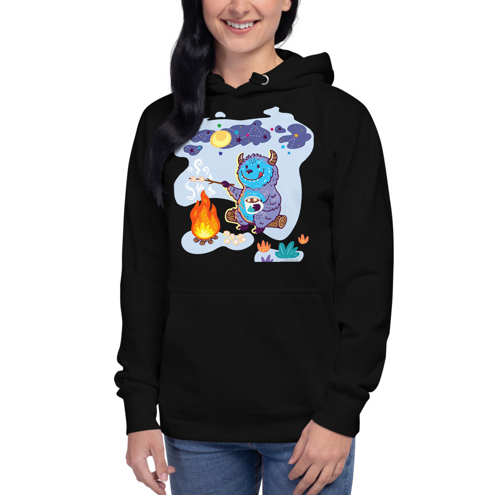 Premium Pullover Hoodie - Yeti Campfire