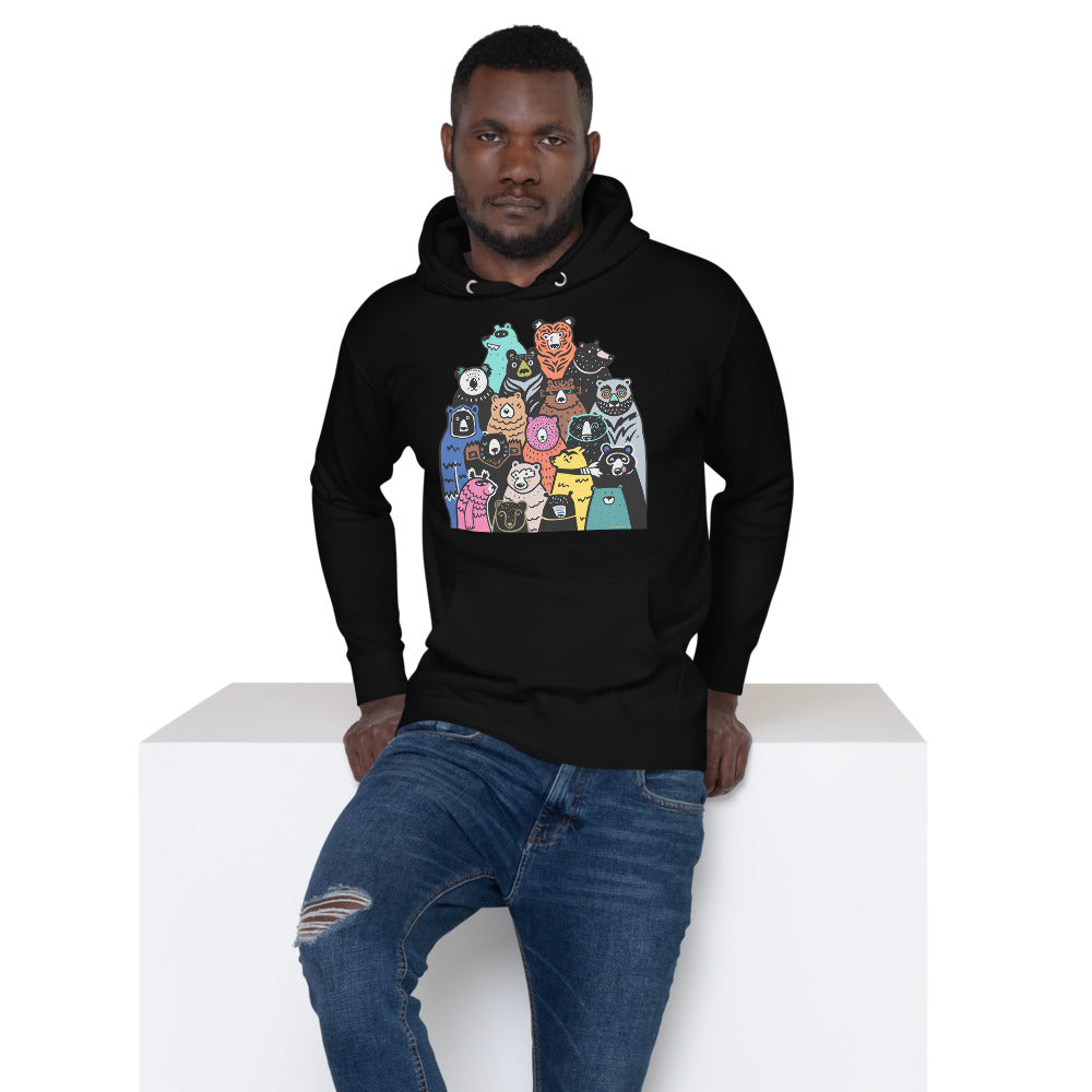 Premium Pullover Hoodie - A Band of Bears