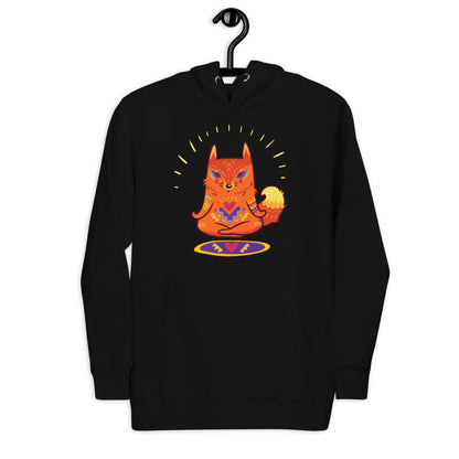 Premium Pullover Hoodie - Enlightened Hygge Fox