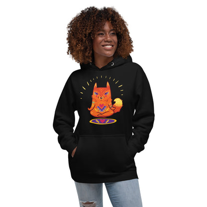 Premium Pullover Hoodie - Enlightened Hygge Fox