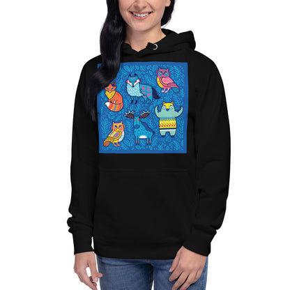 Premium Pullover Hoodie - Blue Moose & Friends