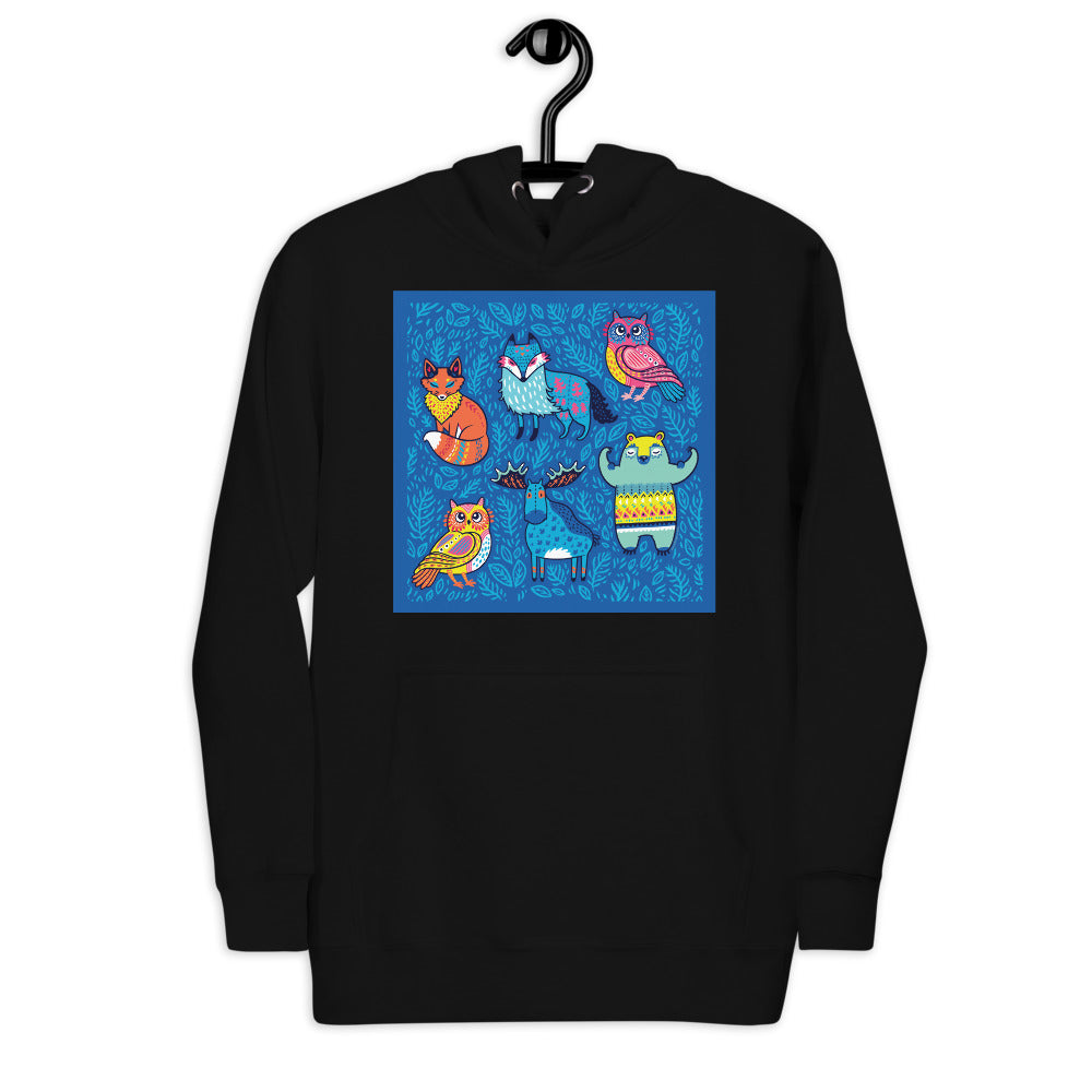 Premium Pullover Hoodie - Blue Moose & Friends