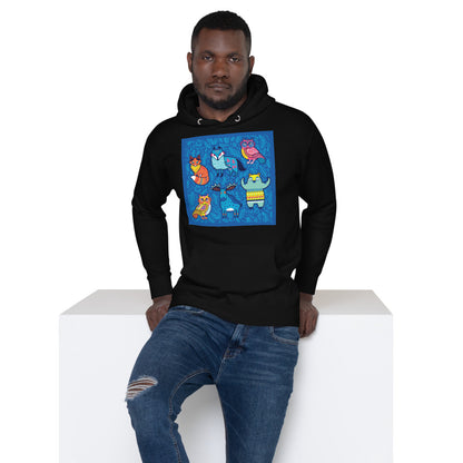 Premium Pullover Hoodie - Blue Moose & Friends