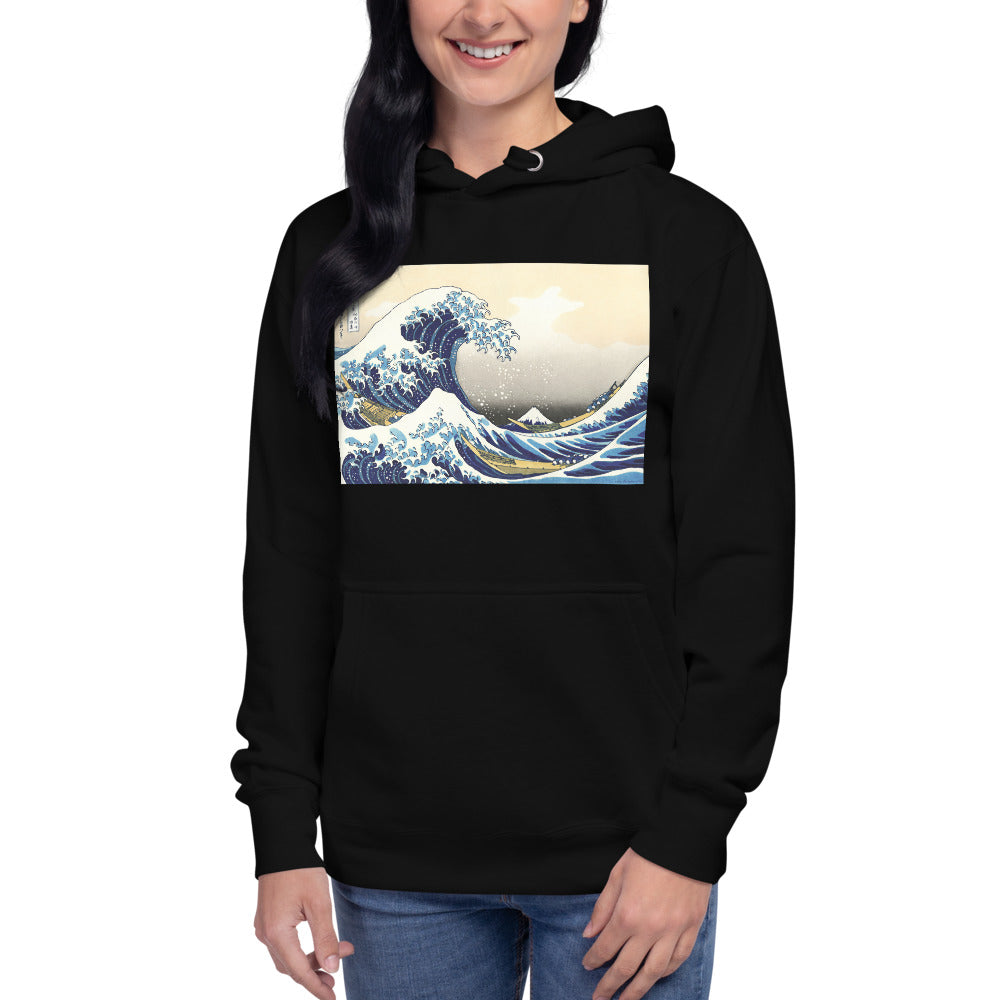 Premium Pullover Hoodie - Hokusai: The Great Wave Off Kanagawa