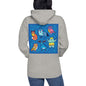 Premium Pullover Hoodie - Print on the BACK - Blue Moose & Friends