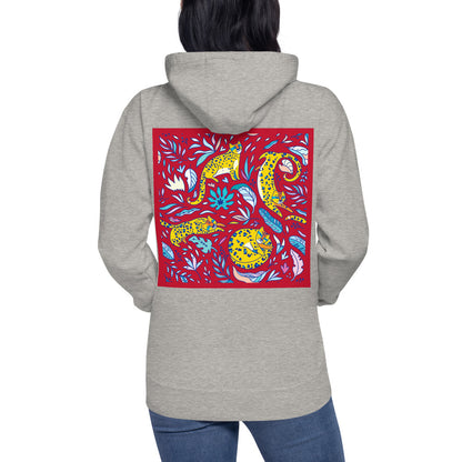 Premium Pullover Hoodie - Print on the BACK - Silly Tigers