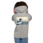 Premium Pullover Hoodie: Print on the BACK: Hokusai: The Great Wave Off Kanagawa