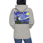 Premium Pullover Hoodie: Print on the BACK - van Gogh: The Starry Night