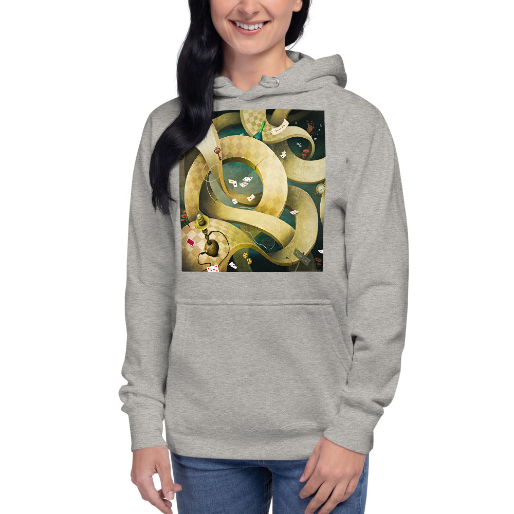 Premium Pullover Hoodie - Wonderland Hookah - Ronz-Design-Unique-Apparel
