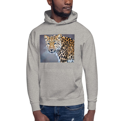 Premium Pullover Hoodie - Blue Eyed Leopard - Ronz-Design-Unique-Apparel