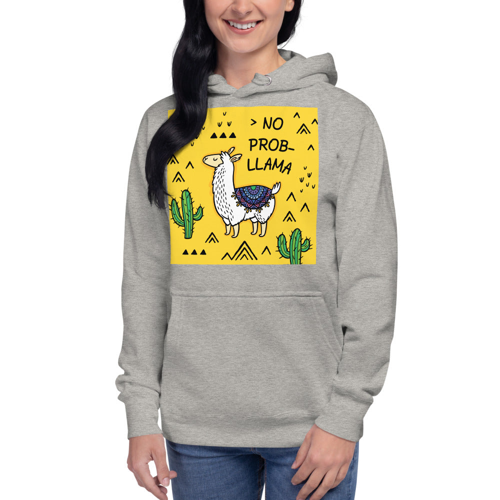 Premium Pullover Hoodie - NO PROB-LLAMA
