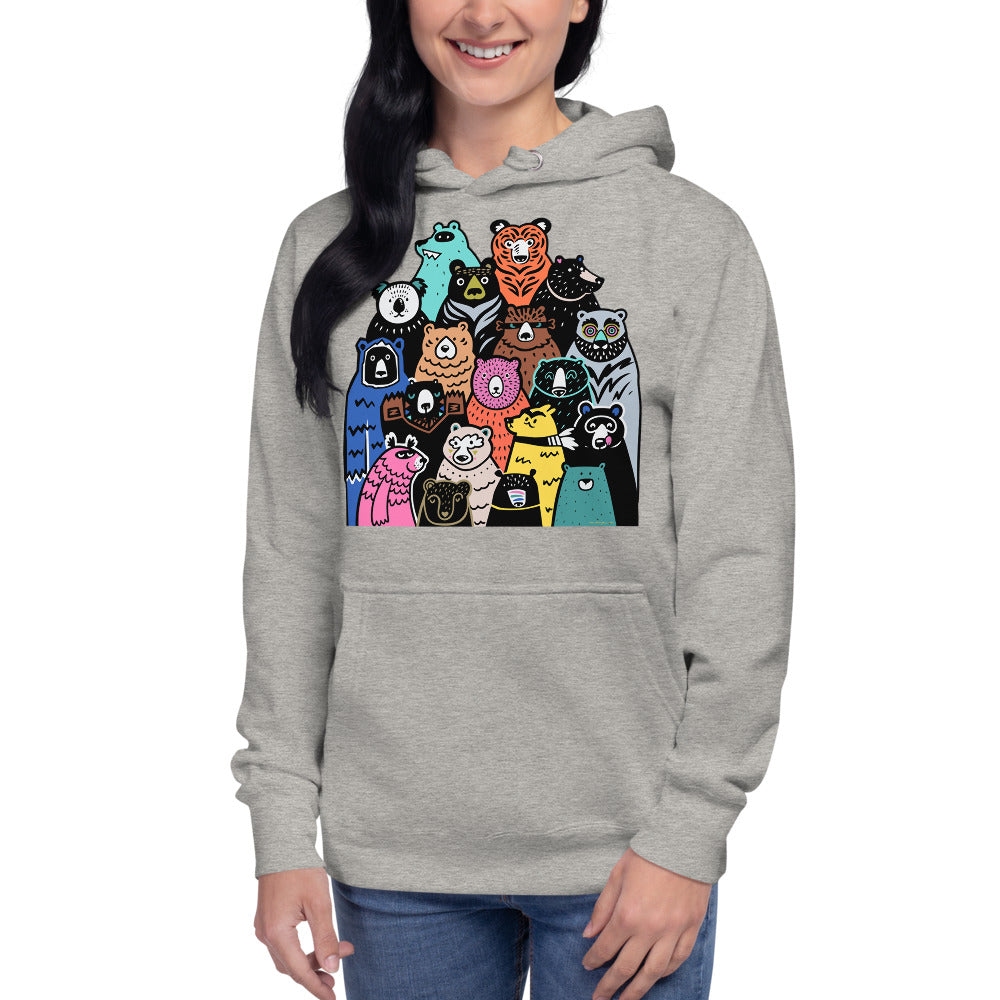 Premium Pullover Hoodie - A Band of Bears