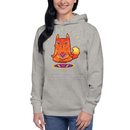 Premium Pullover Hoodie - Enlightened Hygge Fox