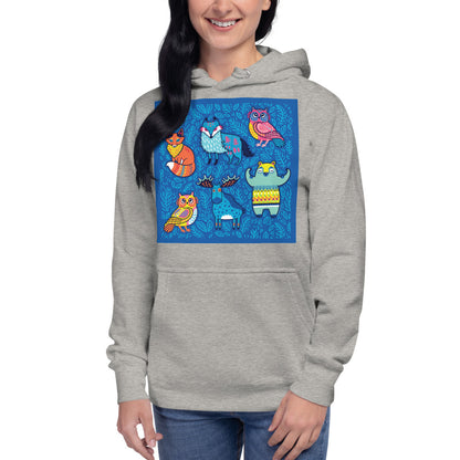 Premium Pullover Hoodie - Blue Moose & Friends