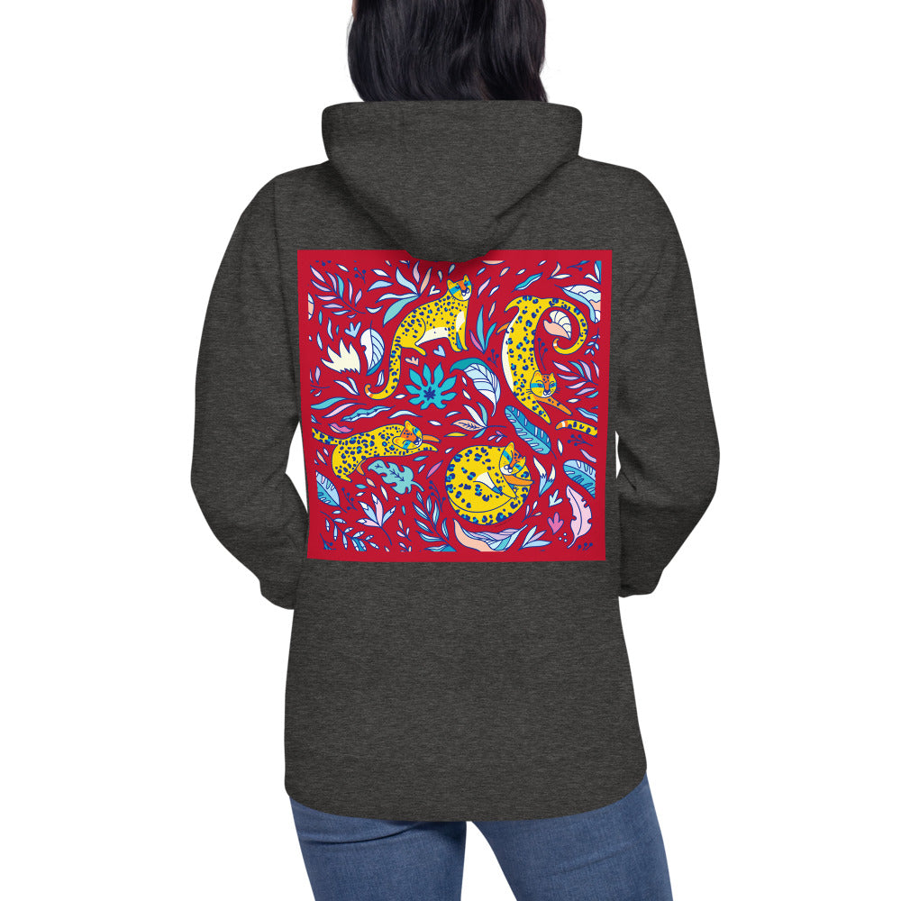 Premium Pullover Hoodie - Print on the BACK - Silly Tigers