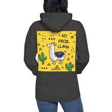 Load image into Gallery viewer, Premium Pullover Hoodie - Print on the BACK - NO PROB-LLAMA
