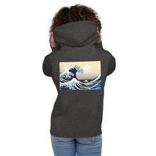 Load image into Gallery viewer, Premium Pullover Hoodie: Print on the BACK: Hokusai: The Great Wave Off Kanagawa
