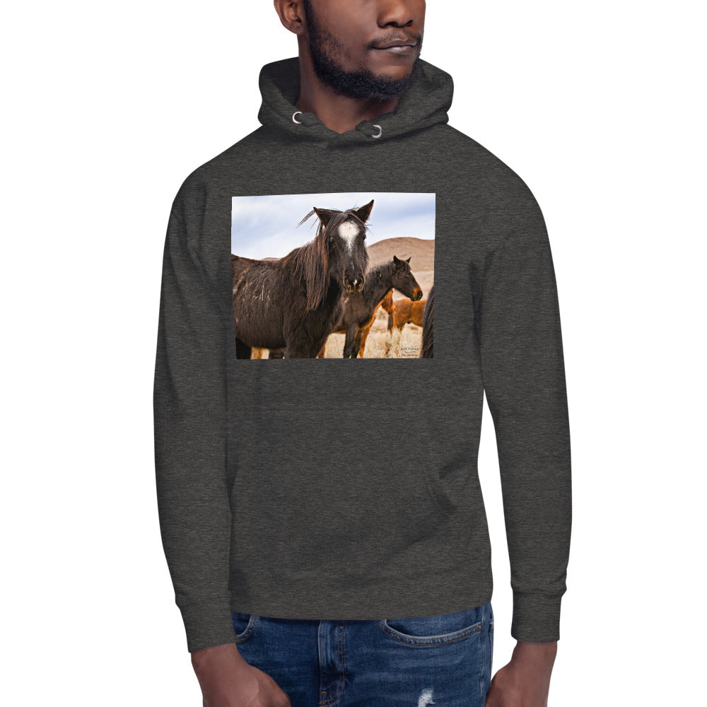 Premium Pullover Hoodie - Wild Mustangs - Ronz-Design-Unique-Apparel