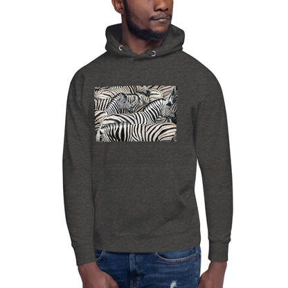 Premium Pullover Hoodie - Sharp Dressed Zebras - Ronz-Design-Unique-Apparel