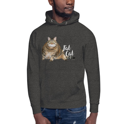 Premium Pullover Hoodie - Fat Cat - Ronz-Design-Unique-Apparel