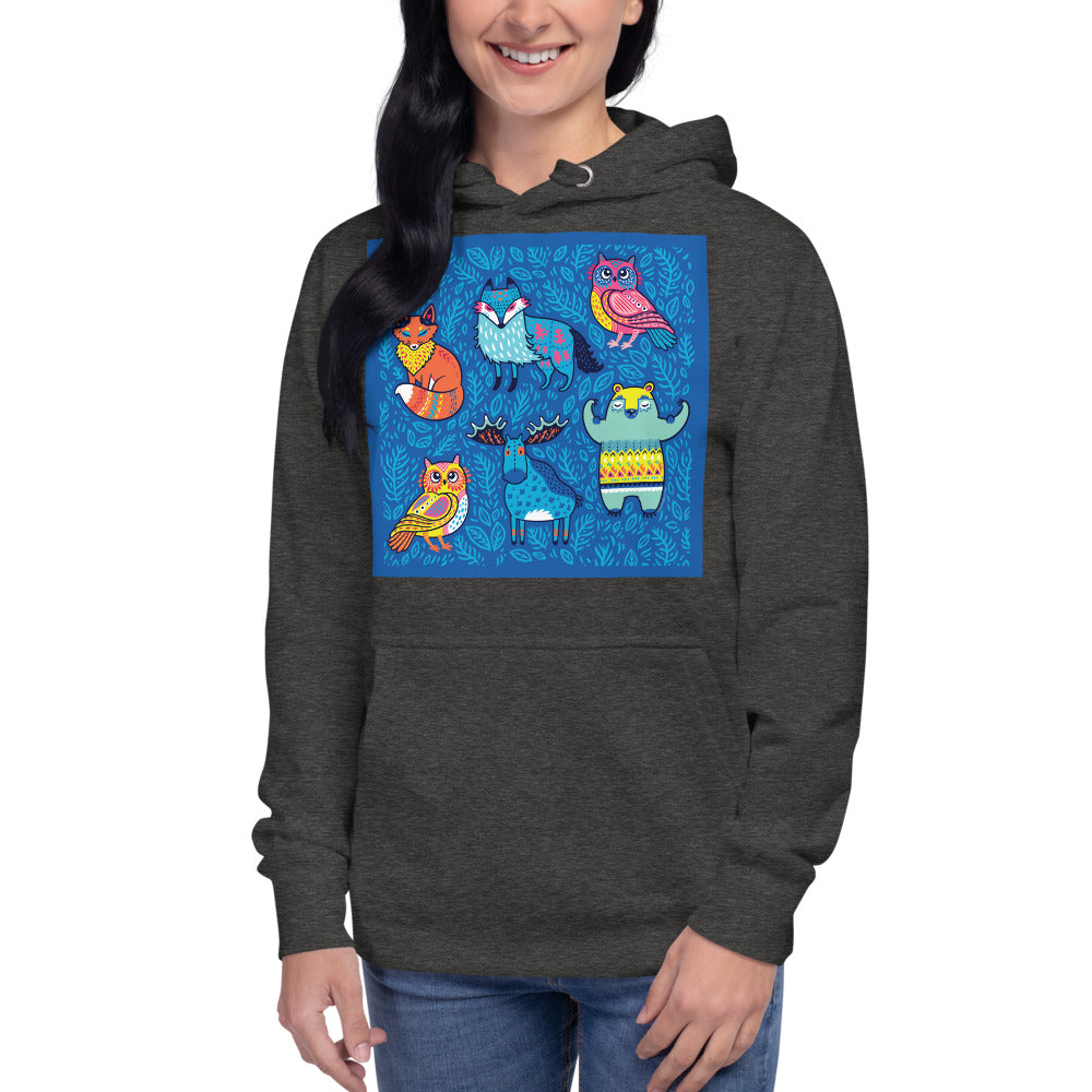 Premium Pullover Hoodie - Blue Moose & Friends