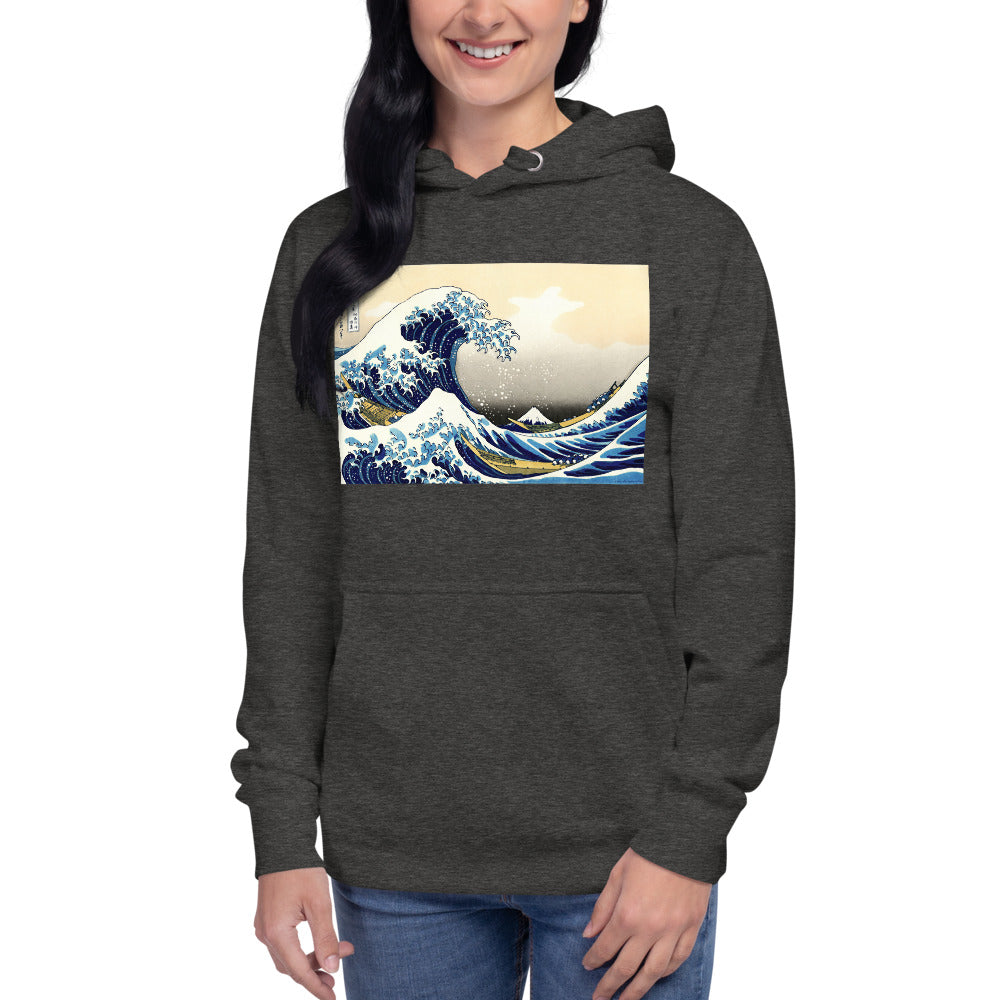 Premium Pullover Hoodie - Hokusai: The Great Wave Off Kanagawa