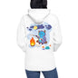 Premium Pullover Hoodie - Print on the BACK - Yeti Campfire