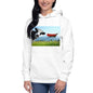 Premium Pullover Hoodie - Cow & Super Dog - Ronz-Design-Unique-Apparel