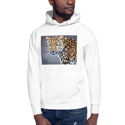 Premium Pullover Hoodie - Blue Eyed Leopard - Ronz-Design-Unique-Apparel