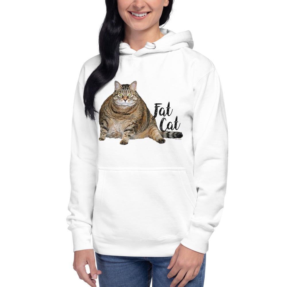 Premium Pullover Hoodie - Fat Cat - Ronz-Design-Unique-Apparel