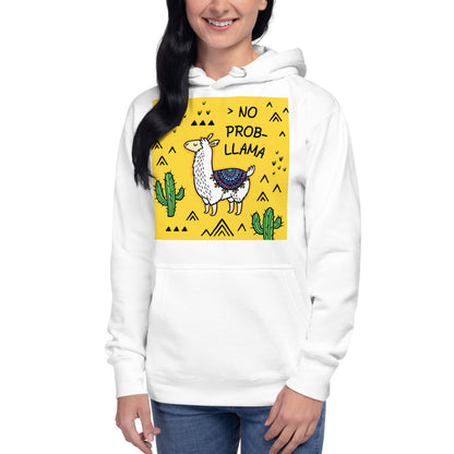 Premium Pullover Hoodie - NO PROB-LLAMA