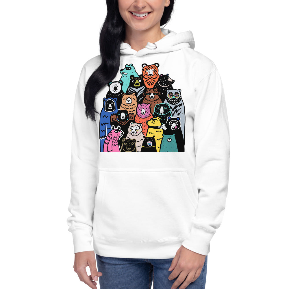 Premium Pullover Hoodie - A Band of Bears