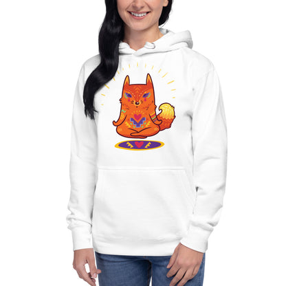 Premium Pullover Hoodie - Enlightened Hygge Fox