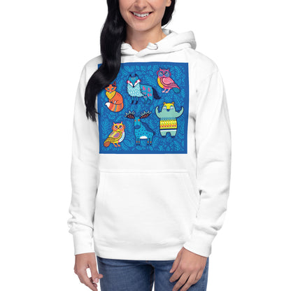 Premium Pullover Hoodie - Blue Moose & Friends