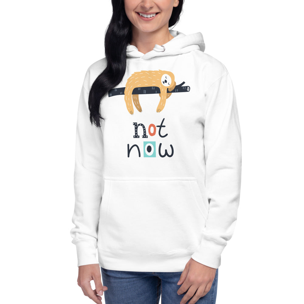 Premium Pullover Hoodie - Not Now!