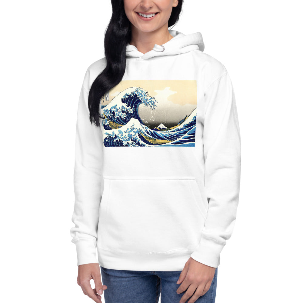 Premium Pullover Hoodie - Hokusai: The Great Wave Off Kanagawa