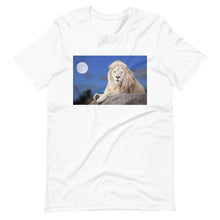 Load image into Gallery viewer, Classic Crew Neck Tee - Lion in Moonlight - Ronz-Design-Unique-Apparel

