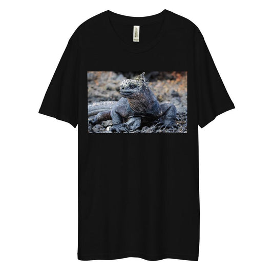 Men's Dee Lux Crew Neck - Galapagos Blue Marine Iguana