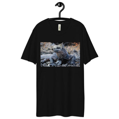 Men's Dee Lux Crew Neck - Galapagos Blue Marine Iguana