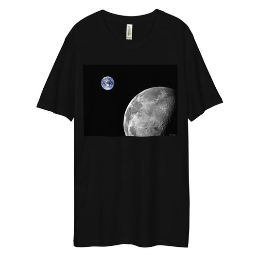 Dee Lux Crew Neck - NASA Photo: Earth & Moon from Space