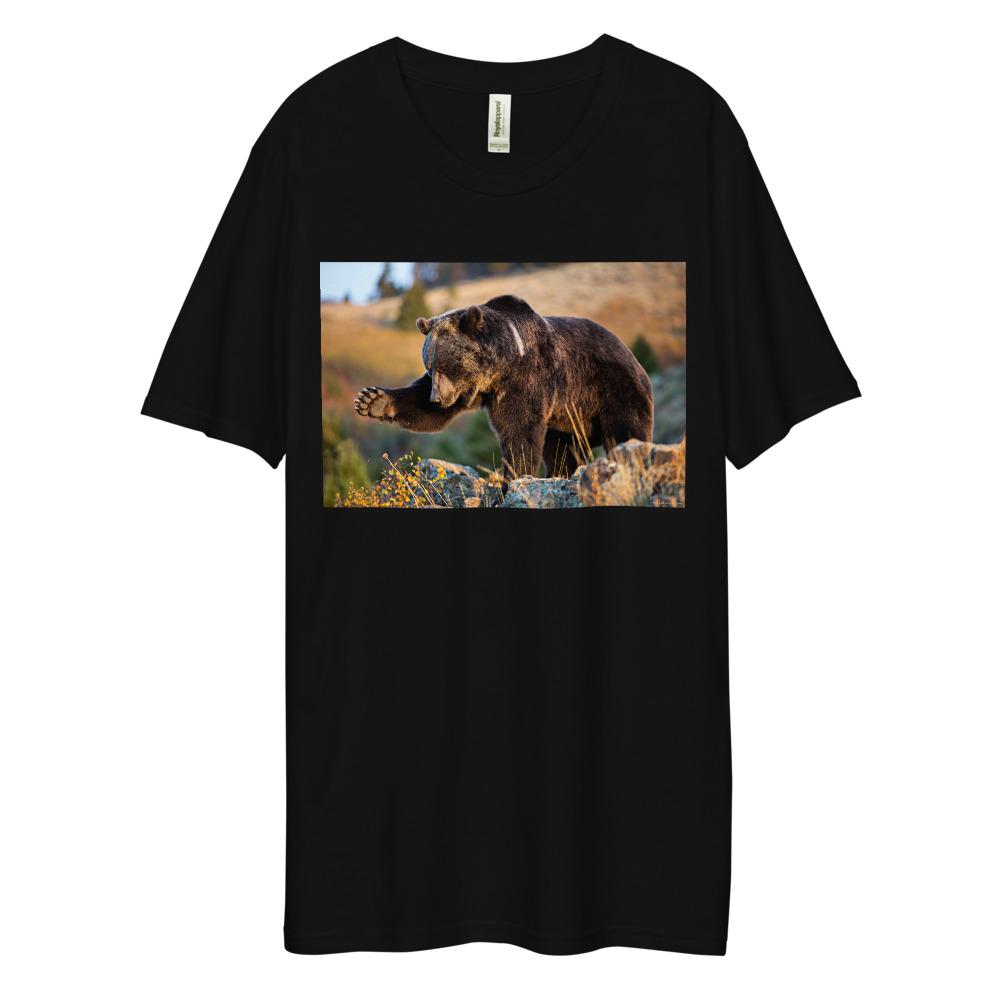 Men's Dee Lux Crew Neck - Grizzly Business Swatting Flies