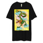 Dee Lux Tee - Green Chinese Sky Dragon on Yellow