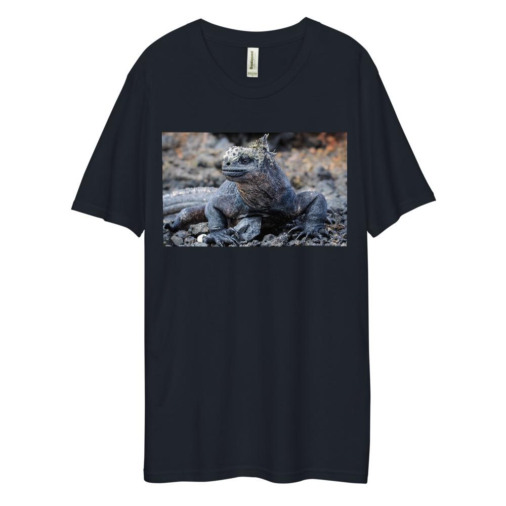 Men's Dee Lux Crew Neck - Galapagos Blue Marine Iguana