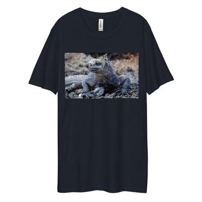 Men's Dee Lux Crew Neck - Galapagos Blue Marine Iguana
